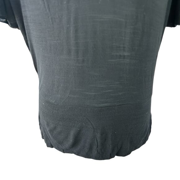 Lafayette 148 Top Large Black Minimalist Quiet Luxury Basics Casual Goth Classic - Picture 7 of 16